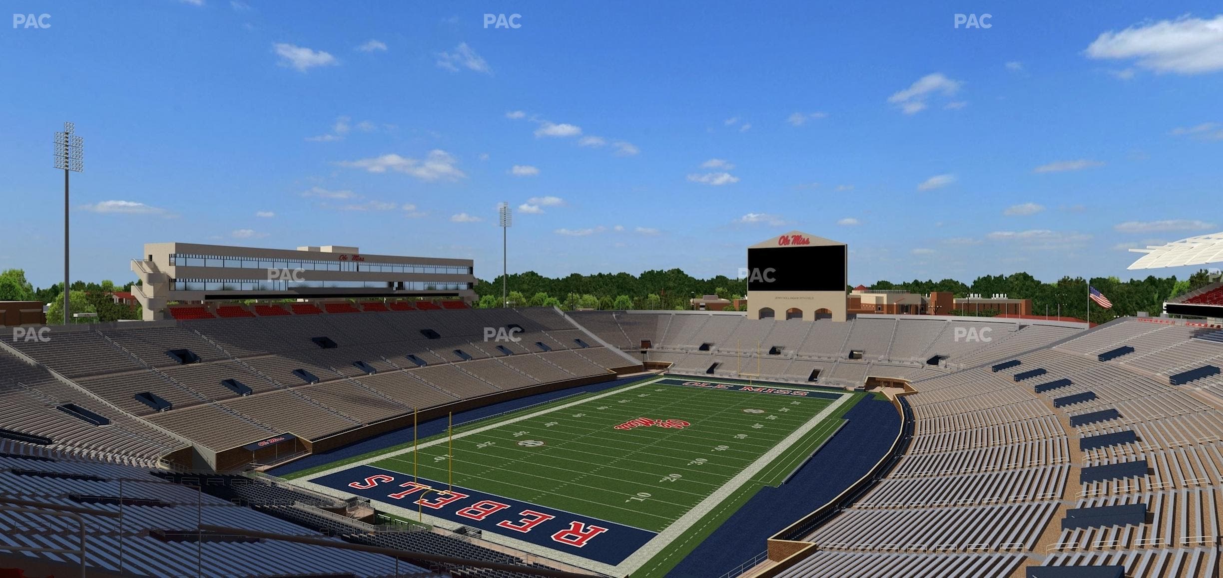 Vaught Hemingway Stadium - Section South Zone Club 108 Seat View