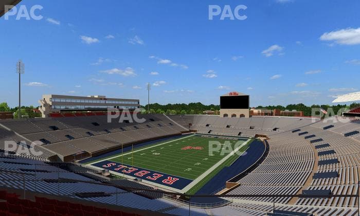 Vaught Hemingway Stadium - Section South Zone Club 108 Seat View