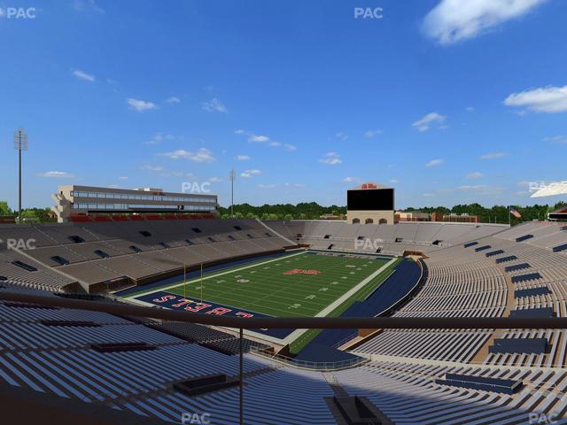 Vaught Hemingway Stadium - Section South Zone Club 108 Seat View
