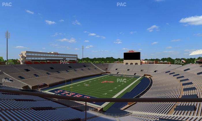 Vaught Hemingway Stadium - Section South Zone Club 108 Seat View