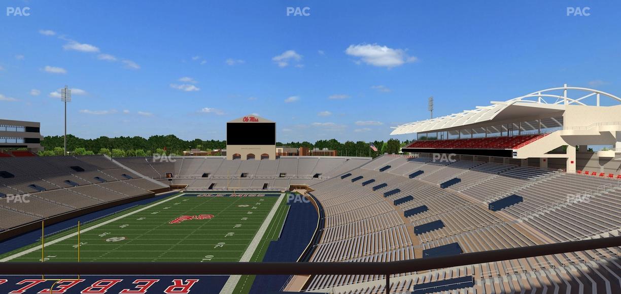 Vaught Hemingway Stadium - Section South Zone Club 109 Seat View