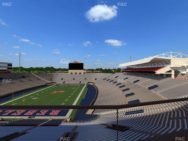 Vaught Hemingway Stadium - Section South Zone Club 109 Seat View