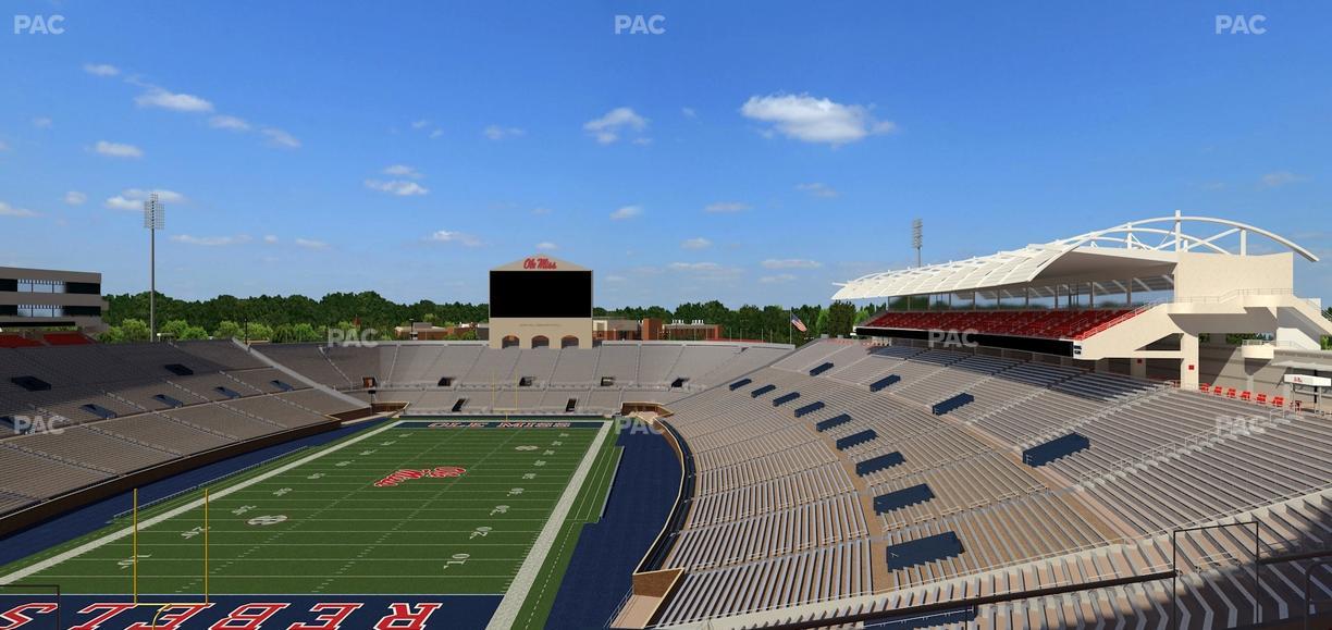 Vaught Hemingway Stadium - Section South Zone Club 109 Seat View