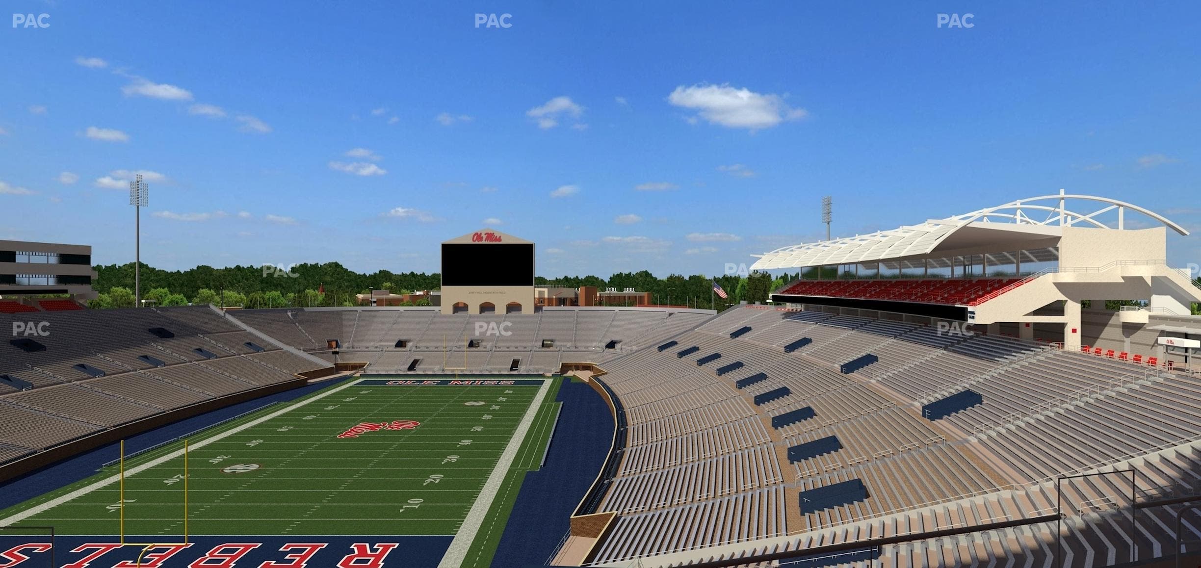 Vaught Hemingway Stadium - Section South Zone Club 109 Seat View