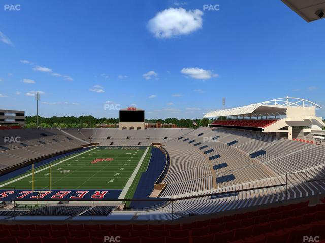 Vaught Hemingway Stadium - Section South Zone Club 109 Seat View