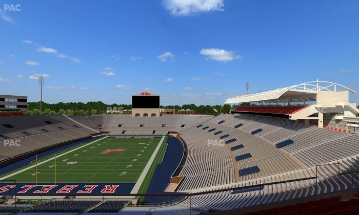 Vaught Hemingway Stadium - Section South Zone Club 109 Seat View