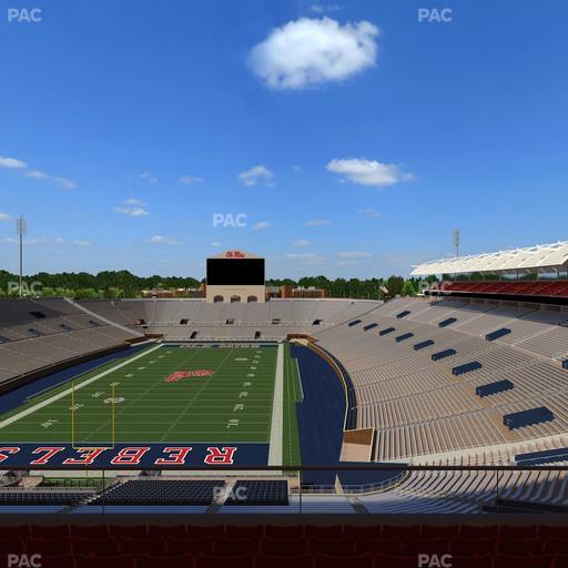 Vaught Hemingway Stadium - Section South Zone Club 110 Seat View