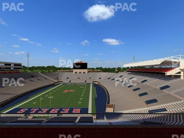 Vaught Hemingway Stadium - Section South Zone Club 110 Seat View