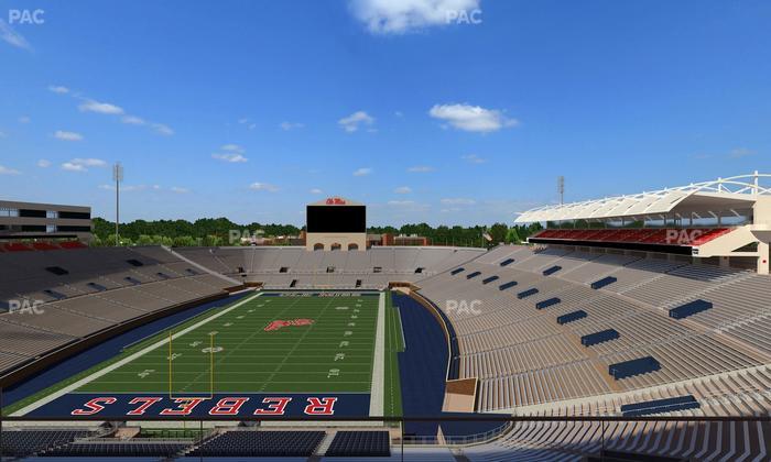 Vaught Hemingway Stadium - Section South Zone Club 110 Seat View