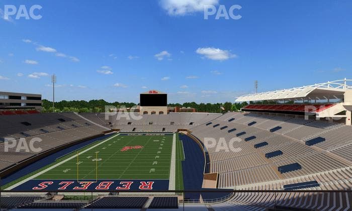 Vaught Hemingway Stadium - Section South Zone Club 110 Seat View