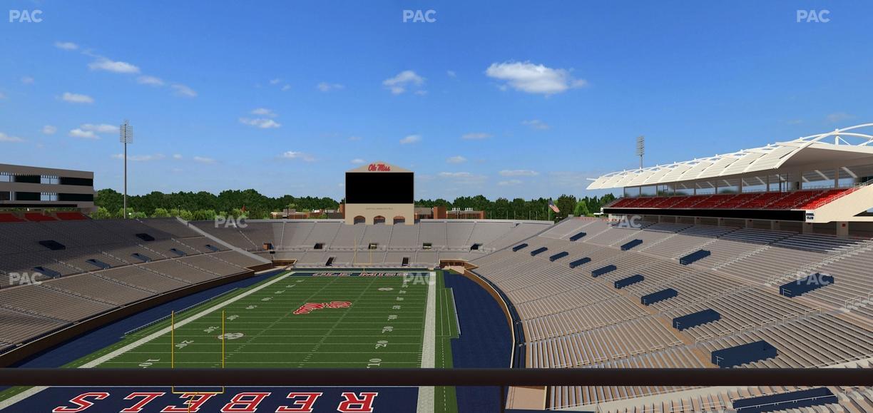 Vaught Hemingway Stadium - Section South Zone Club 110 Seat View