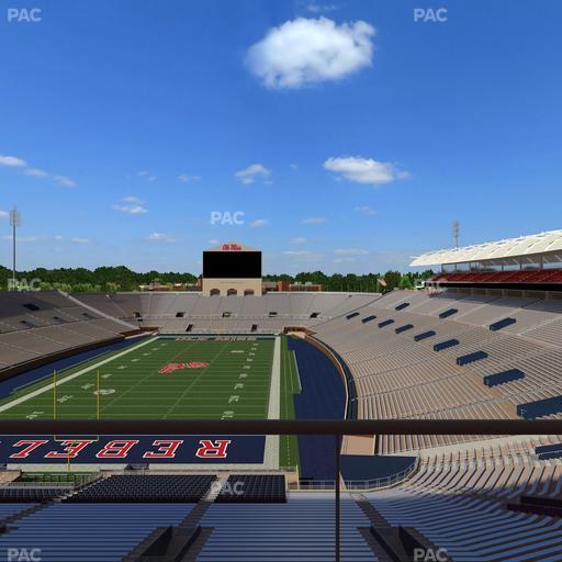 Vaught Hemingway Stadium - Section South Zone Club 110 Seat View
