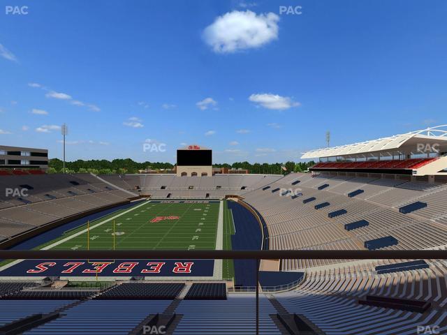 Vaught Hemingway Stadium - Section South Zone Club 110 Seat View