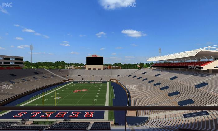 Vaught Hemingway Stadium - Section South Zone Club 110 Seat View