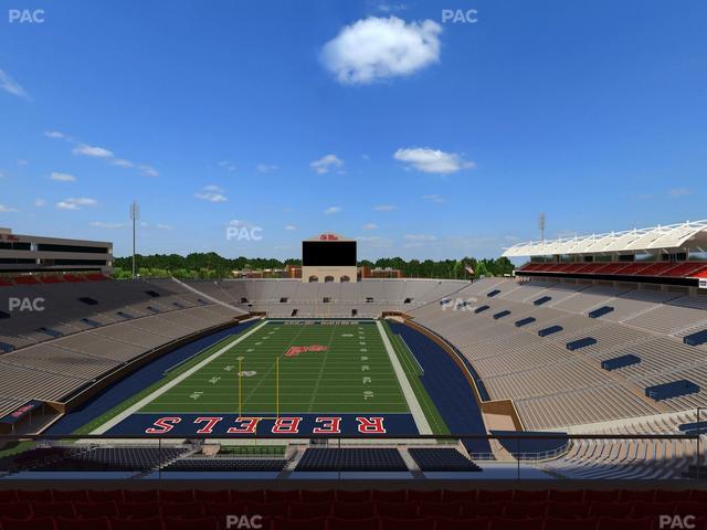 Vaught Hemingway Stadium - Section South Zone Club 111 Seat View