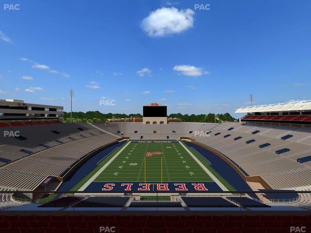 Vaught Hemingway Stadium - Section South Zone Club 112 Seat View