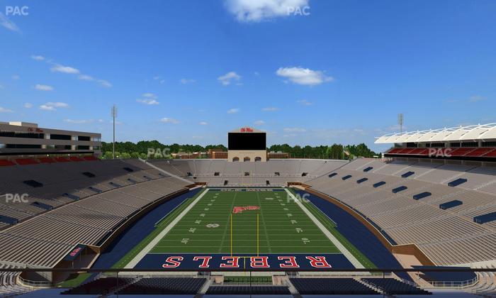 Vaught Hemingway Stadium - Section South Zone Club 112 Seat View