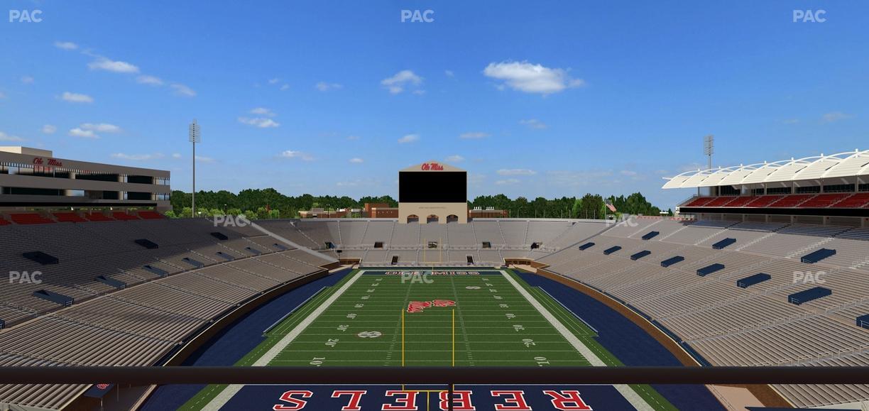 Vaught Hemingway Stadium - Section South Zone Club 112 Seat View