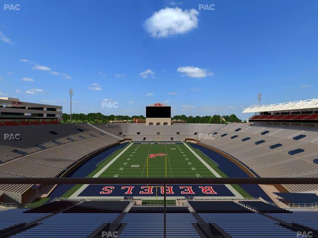 Vaught Hemingway Stadium - Section South Zone Club 112 Seat View