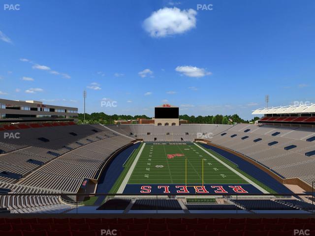 Vaught Hemingway Stadium - Section South Zone Club 113 Seat View