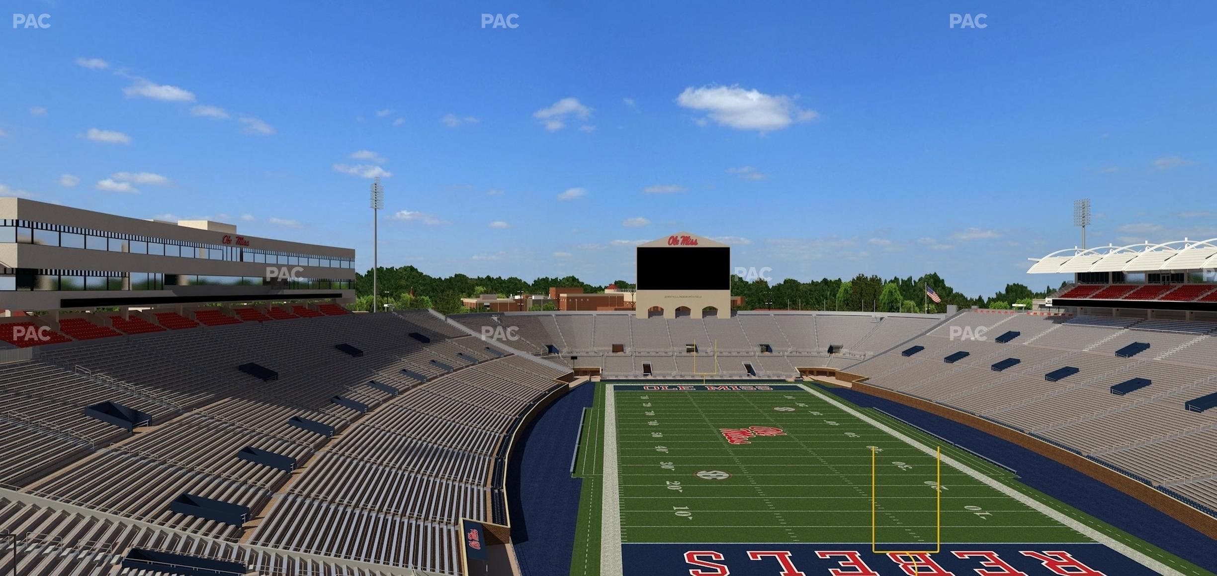 Vaught Hemingway Stadium - Section South Zone Club 114 Seat View