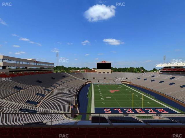 Vaught Hemingway Stadium - Section South Zone Club 114 Seat View