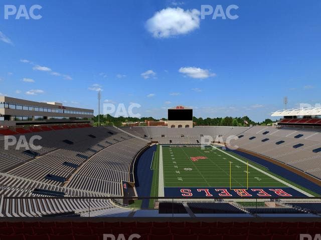 Vaught Hemingway Stadium - Section South Zone Club 114 Seat View