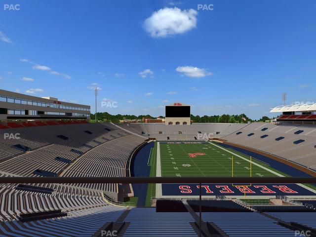 Vaught Hemingway Stadium - Section South Zone Club 114 Seat View