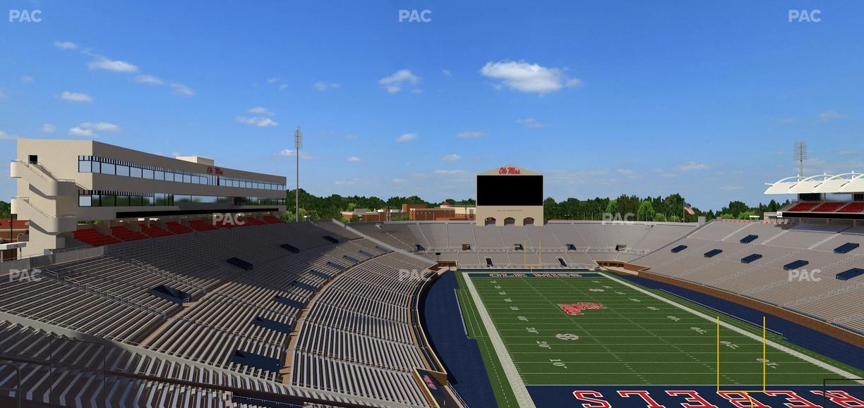 Vaught Hemingway Stadium - Section South Zone Club 115 Seat View