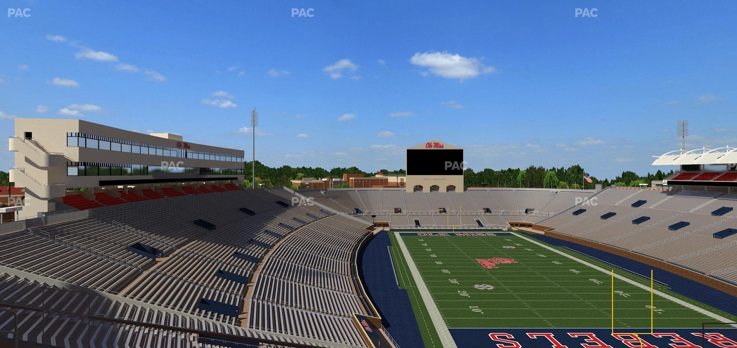 Vaught Hemingway Stadium - Section South Zone Club 115 Seat View