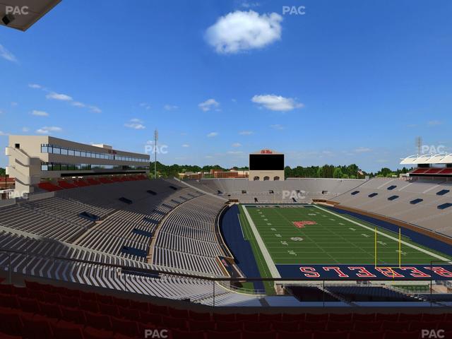 Vaught Hemingway Stadium - Section South Zone Club 115 Seat View