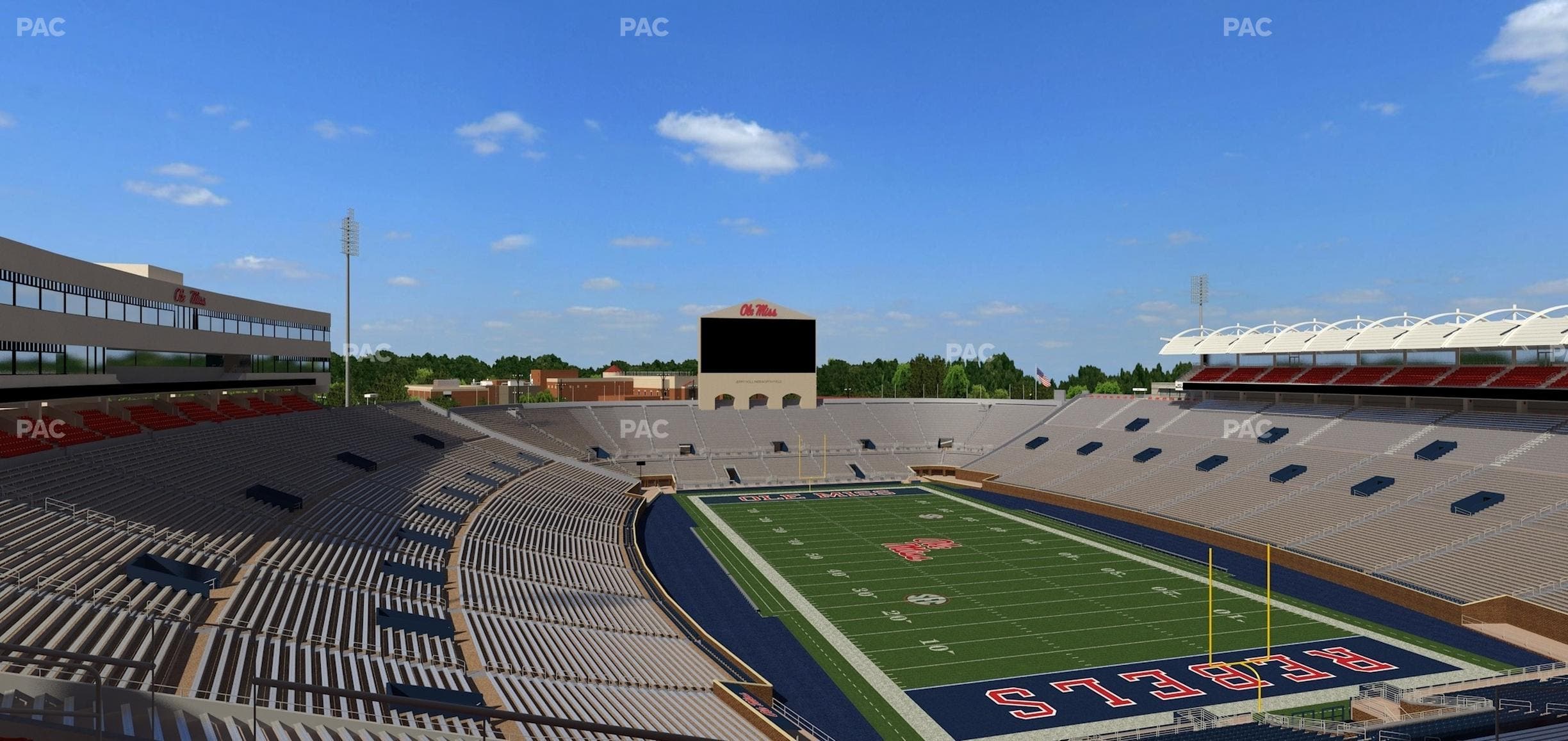 Vaught Hemingway Stadium - Section South Zone Club 116 Seat View