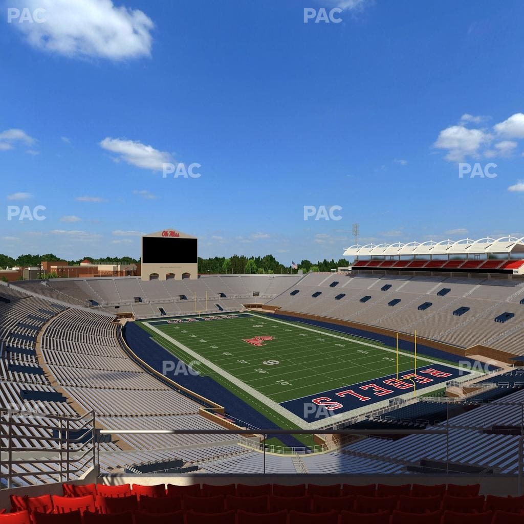 Vaught Hemingway Stadium - Section South Zone Club 117 Seat View