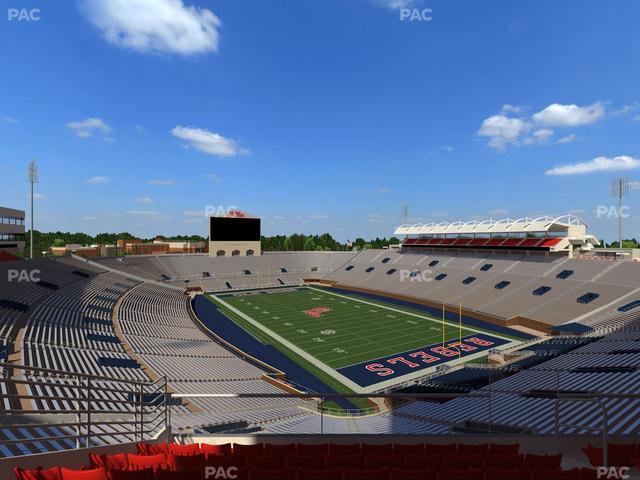 Vaught Hemingway Stadium - Section South Zone Club 117 Seat View