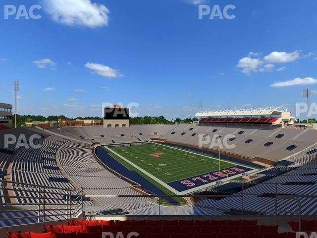 Vaught Hemingway Stadium - Section South Zone Club 117 Seat View