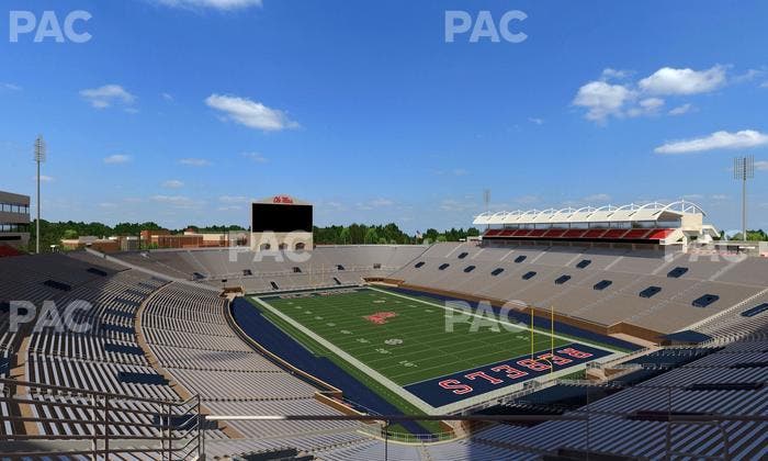 Vaught Hemingway Stadium - Section South Zone Club 117 Seat View