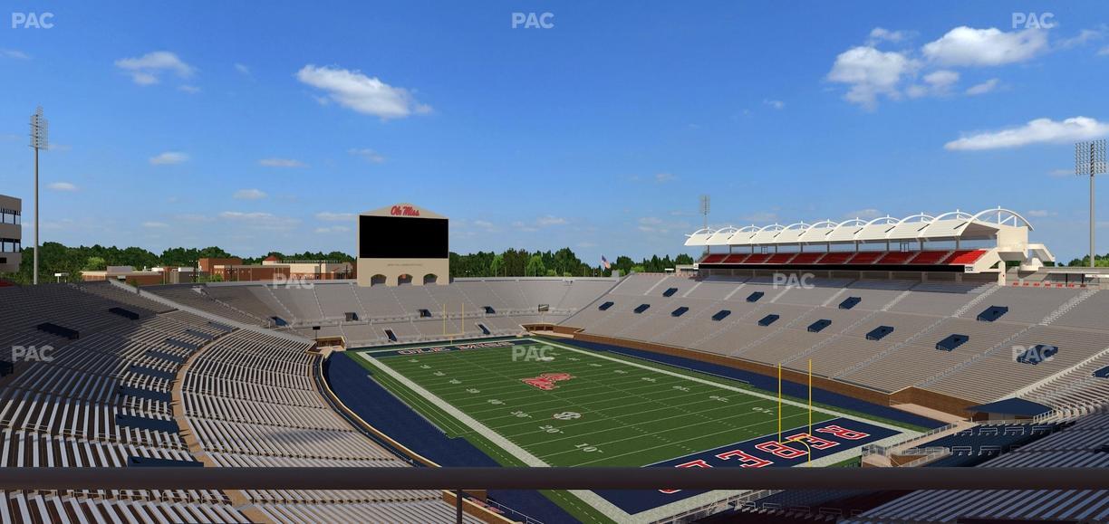 Vaught Hemingway Stadium - Section South Zone Club 117 Seat View