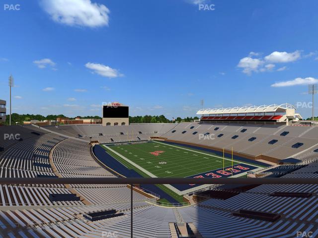 Vaught Hemingway Stadium - Section South Zone Club 117 Seat View