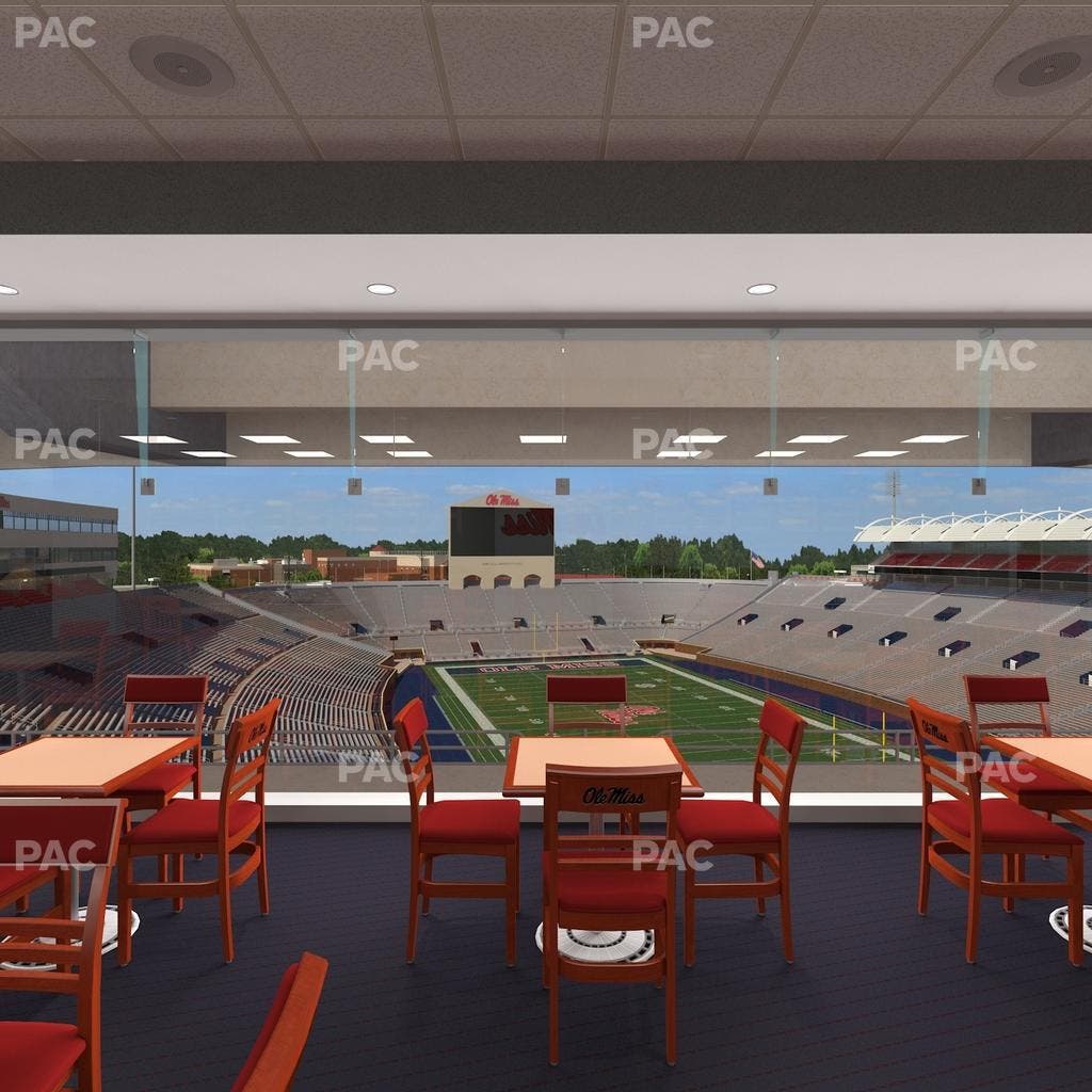 Vaught Hemingway Stadium - Section South Zone Club Seat View
