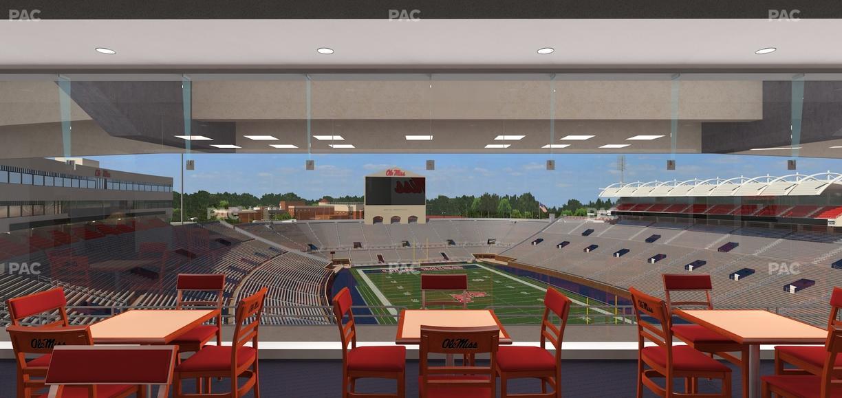 Vaught Hemingway Stadium - Section South Zone Club Seat View