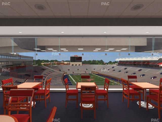 Vaught Hemingway Stadium - Section South Zone Club Seat View