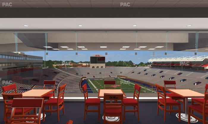 Vaught Hemingway Stadium - Section South Zone Club Seat View