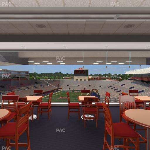 Vaught Hemingway Stadium - Section South Zone Club Seat View