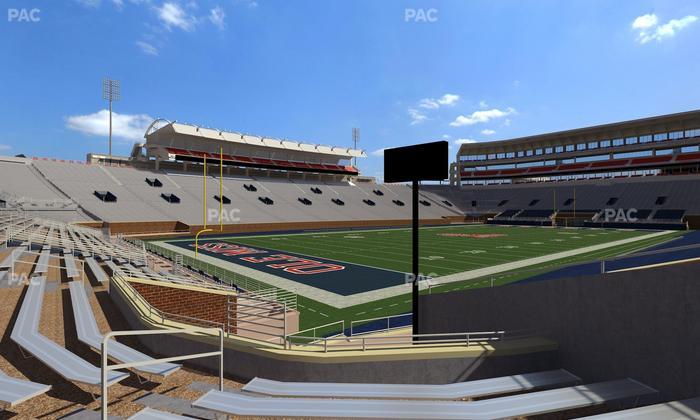 Vaught Hemingway Stadium - Section Student N 1 Seat View