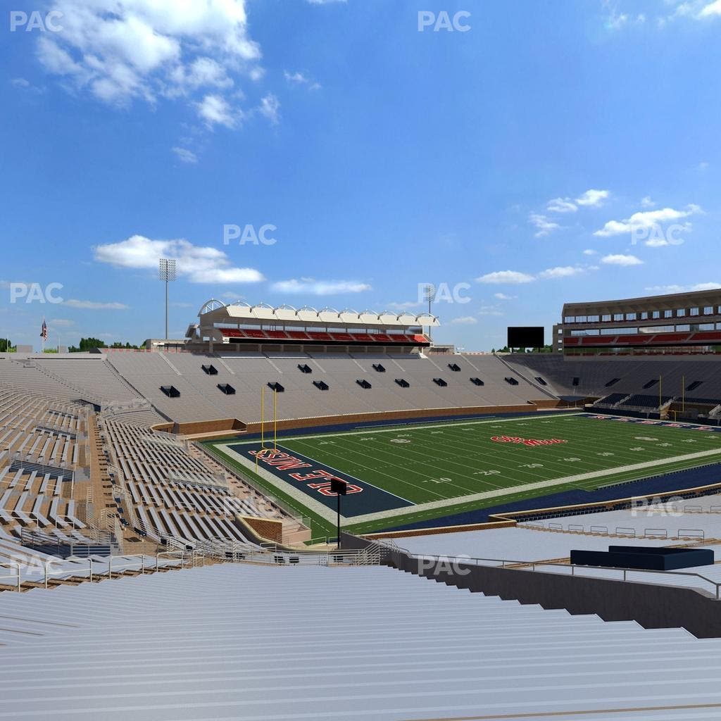 Vaught Hemingway Stadium - Section Student N 1 Seat View