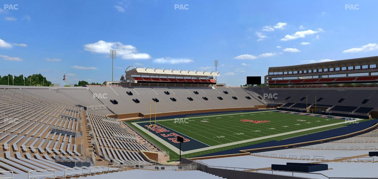 Vaught Hemingway Stadium - Section Student N 1 Seat View