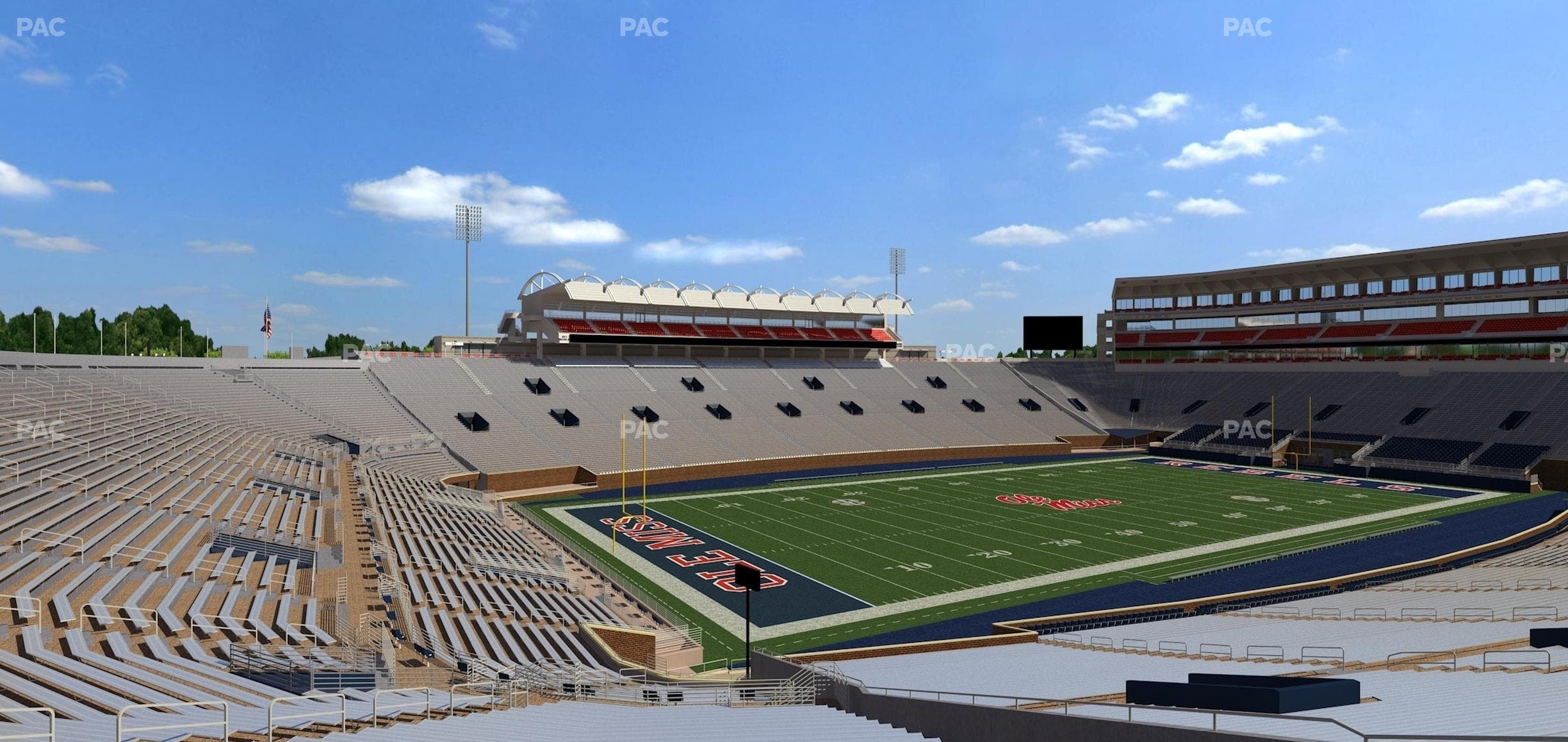Vaught Hemingway Stadium - Section Student N 1 Seat View