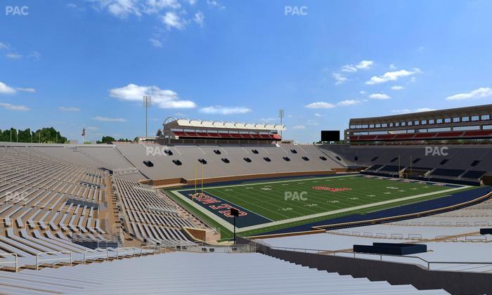 Vaught Hemingway Stadium - Section Student N 1 Seat View