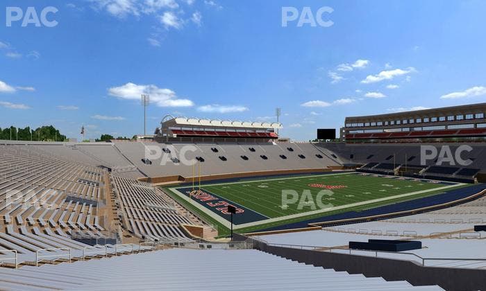 Vaught Hemingway Stadium - Section Student N 1 Seat View