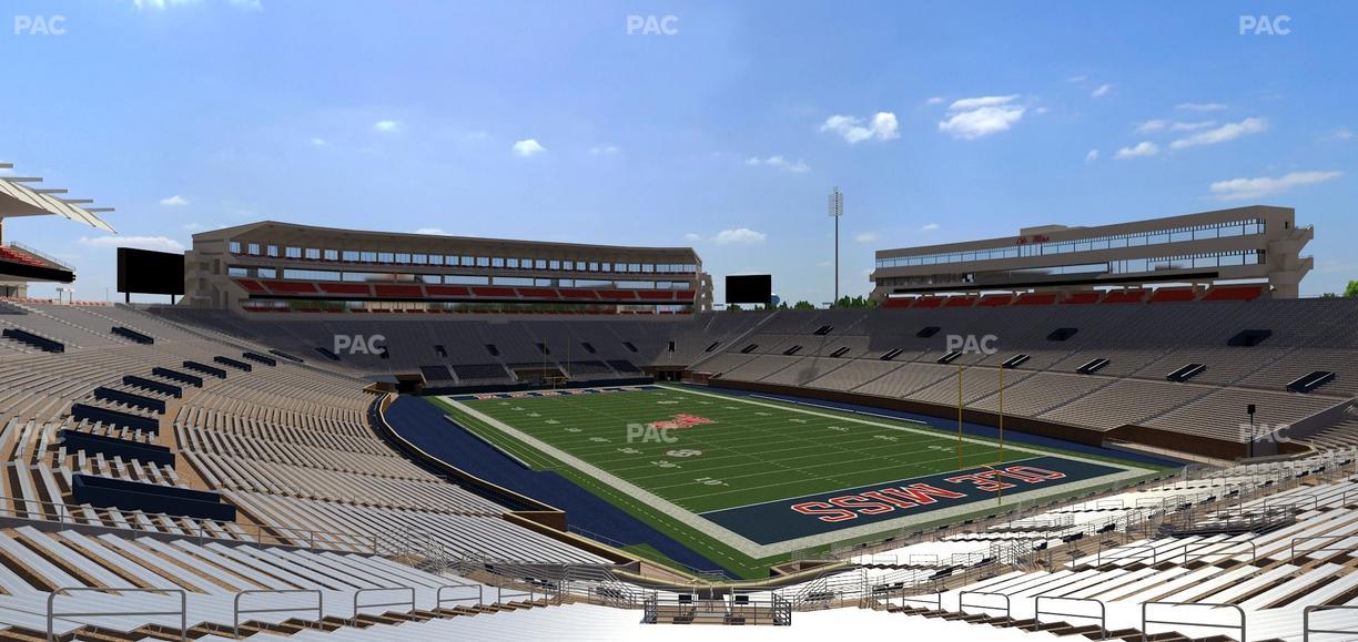Vaught Hemingway Stadium - Section Student N 10 Seat View